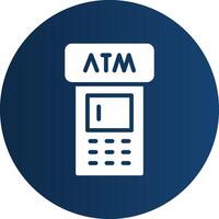 ATM Machine Creative Icon Design vector