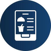 Digital Inflight Menu Creative Icon Design vector