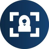 Glyph  blue Circle  Gradient vector