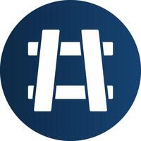 Glyph  blue Circle  Gradient vector