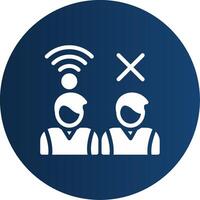 Digital Divide Creative Icon Design vector