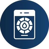 Glyph  blue Circle  Gradient vector