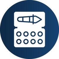 Glyph  blue Circle  Gradient vector