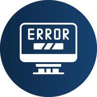 Error Creative Icon Design vector