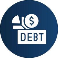 Debt Creative Icon Design vector