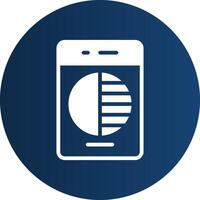 Glyph  blue Circle  Gradient vector