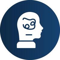Glyph  blue Circle  Gradient vector