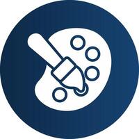 Glyph  blue Circle  Gradient vector