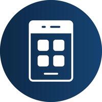 Glyph  blue Circle  Gradient vector