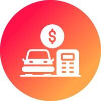 Car Loan Calculator Creative Icon Design vector