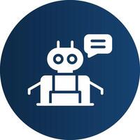 Chatbot Creative Icon Design vector