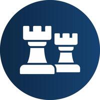 Chess Towers Creative Icon Design vector