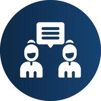 Discuss Creative Icon Design vector