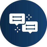 Conversation Creative Icon Design vector