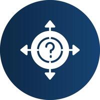 Glyph  blue Circle  Gradient vector