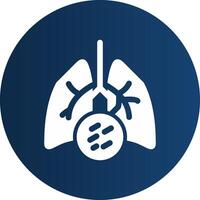 Lung Cancer Creative Icon Design vector