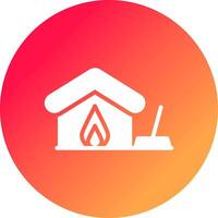Fire Damage Cleaning Creative Icon Design vector