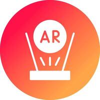 Augmented Reality Creative Icon Design vector