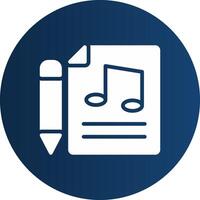 Music Score Creative Icon Design vector