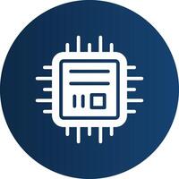 Microchip Creative Icon Design vector