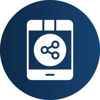 Glyph  blue Circle  Gradient vector