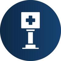 Healthcare Sign Board Creative Icon Design vector