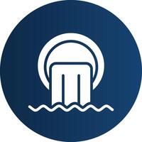Glyph  blue Circle  Gradient vector