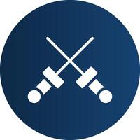 Fencing Creative Icon Design vector