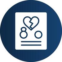 Divorce Creative Icon Design vector