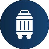 Bag Drop Kiosk Creative Icon Design vector