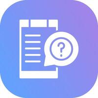 Question Creative Icon Design vector