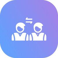 Social Distancing Creative Icon Design vector