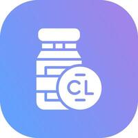 Chlorine Creative Icon Design vector