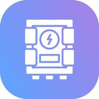 Electrical Panel Creative Icon Design vector