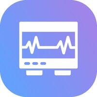 Electrocardiogram Creative Icon Design vector