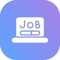 diseño de icono creativo de búsqueda de empleo vector