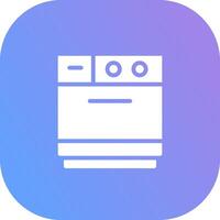 Dishwasher Creative Icon Design vector