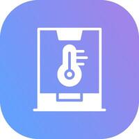 Smart Temperature Creative Icon Design vector