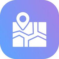 Map Creative Icon Design vector