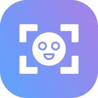 Face Detection Creative Icon Design vector
