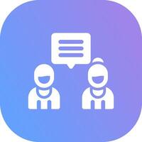 Discuss Creative Icon Design vector