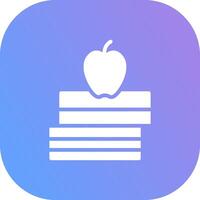 Stack Of Books Creative Icon Design vector
