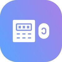 Door Lock Creative Icon Design vector