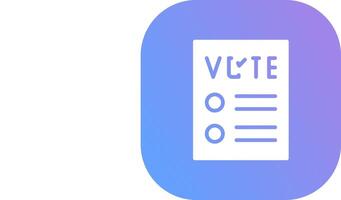 Ballot Creative Icon Design vector