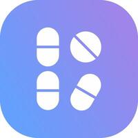 Pill Creative Icon Design vector