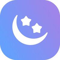 Moon Creative Icon Design vector