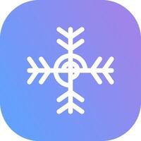 diseño de icono creativo de copo de nieve vector