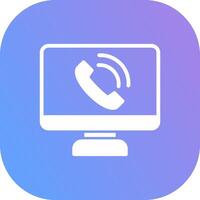 Phone Call Creative Icon Design vector