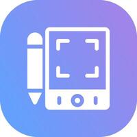 Pen Tablet Creative Icon Design vector