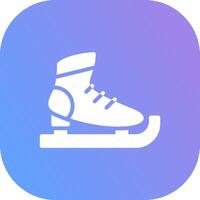 diseño de icono creativo de patines de hielo vector